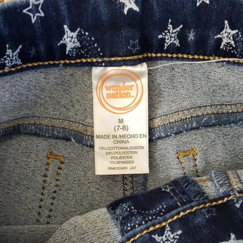 Star Print Blue Jeans